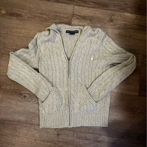 Knit Ralph lauren zip up sweater